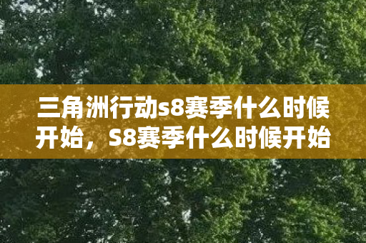 三角洲行动s8赛季什么时候开始，S8赛季什么时候开始，揭秘英雄联盟的赛季更迭