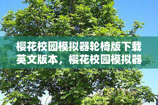 樱花校园模拟器轮椅版下载英文版本，樱花校园模拟器轮椅版下载指南