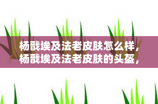 杨戬埃及法老皮肤怎么样，杨戬埃及法老皮肤的头盔，神秘而威严的鹰首形状