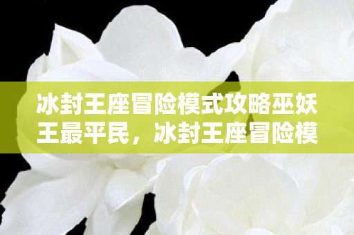 冰封王座冒险模式攻略巫妖王最平民，冰封王座冒险模式巫妖王攻略
