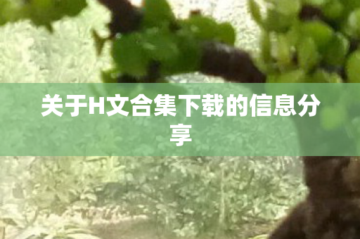 关于H文合集下载的信息分享 关于H文合集下载的信息分享