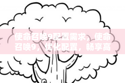 使命召唤9配置需求，使命召唤9，优化配置，畅享高清游戏体验