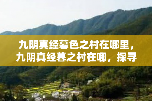 九阴真经暮色之村在哪里，九阴真经暮之村在哪，探寻游戏中的神秘村落