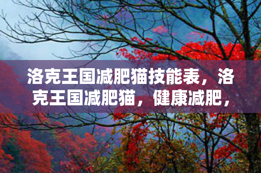 洛克王国减肥猫技能表，洛克王国减肥猫，健康减肥，快乐生活