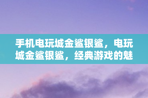 手机电玩城金鲨银鲨，电玩城金鲨银鲨，经典游戏的魅力与未来展望