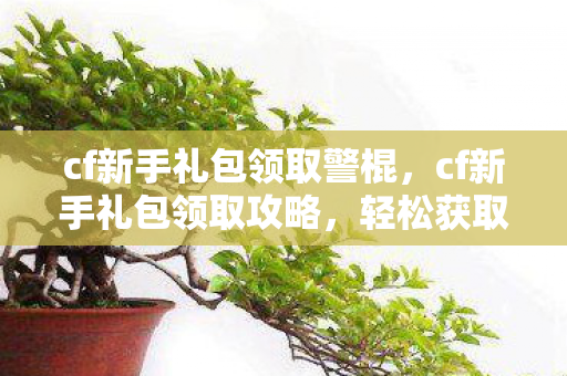 cf新手礼包领取警棍，cf新手礼包领取攻略，轻松获取丰厚奖励
