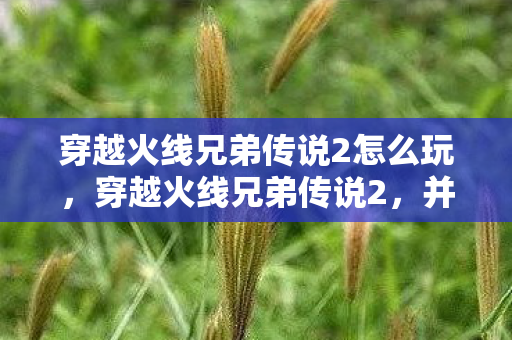 穿越火线兄弟传说2怎么玩，穿越火线兄弟传说2，并肩作战的荣耀与传奇