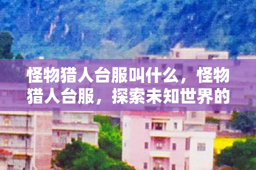 怪物猎人台服叫什么，怪物猎人台服，探索未知世界的猎奇之旅