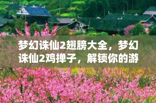 梦幻诛仙2翅膀大全，梦幻诛仙2鸡掸子，解锁你的游戏新体验