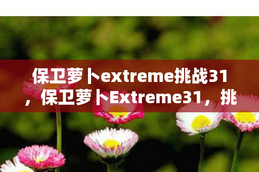 保卫萝卜extreme挑战31，保卫萝卜Extreme31，挑战与乐趣并存的极致冒险