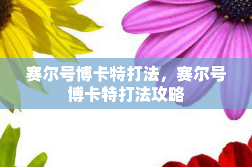 赛尔号博卡特打法，赛尔号博卡特打法攻略