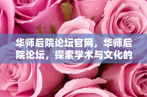 华师后院论坛官网，华师后院论坛，探索学术与文化的深度交汇