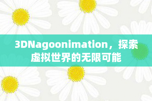 3DNagoonimation，探索虚拟世界的无限可能