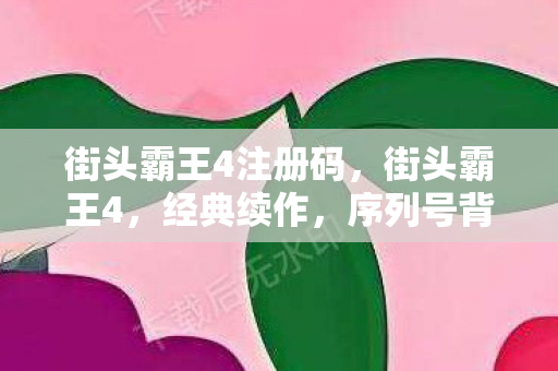 街头霸王4注册码，街头霸王4，经典续作，序列号背后的传奇