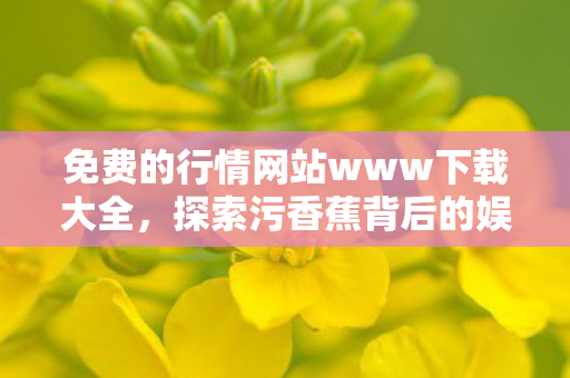 免费的行情网站www下载大全，探索污香蕉背后的娱乐世界，创新与规则的微妙平衡