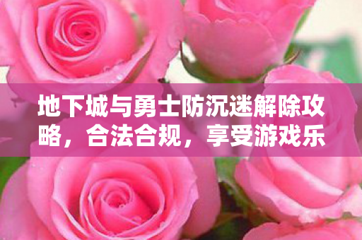地下城与勇士防沉迷解除攻略，合法合规，享受游戏乐趣