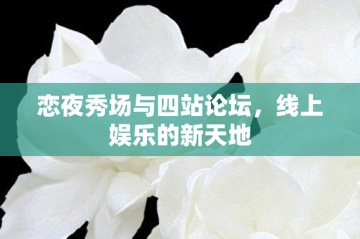 恋夜秀场与四站论坛，线上娱乐的新天地