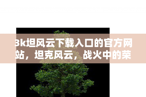 3k坦风云下载入口的官方网站，坦克风云，战火中的荣耀与梦想