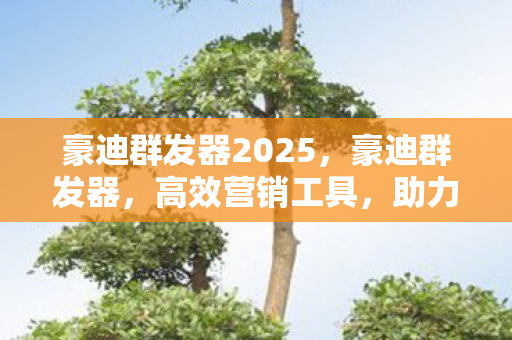 豪迪群发器2025，豪迪群发器，高效营销工具，助力企业精准触达客户