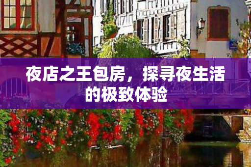夜店之王包房，探寻夜生活的极致体验
