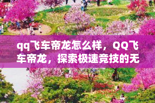 qq飞车帝龙怎么样，QQ飞车帝龙，探索极速竞技的无限可能