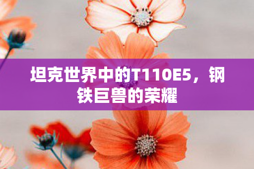 坦克世界中的T110E5，钢铁巨兽的荣耀