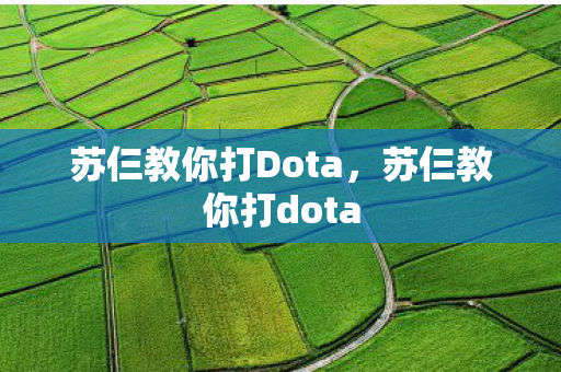 苏仨教你打Dota，苏仨教你打dota