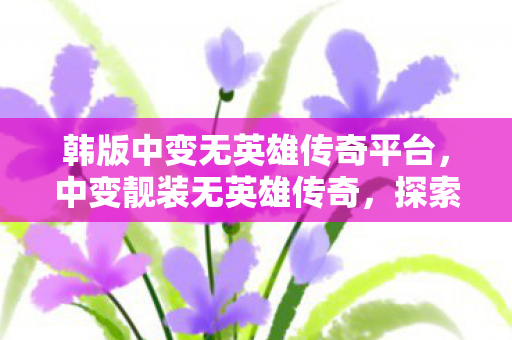 韩版中变无英雄传奇平台，中变靓装无英雄传奇，探索未知世界的奇妙之旅