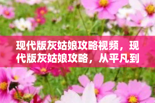 现代版灰姑娘攻略视频，现代版灰姑娘攻略，从平凡到闪耀的蜕变指南