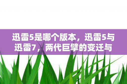 迅雷5是哪个版本，迅雷5与迅雷7，两代巨擘的变迁与革新