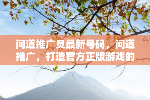 问道推广员最新号码，问道推广，打造官方正版游戏的魅力与优势