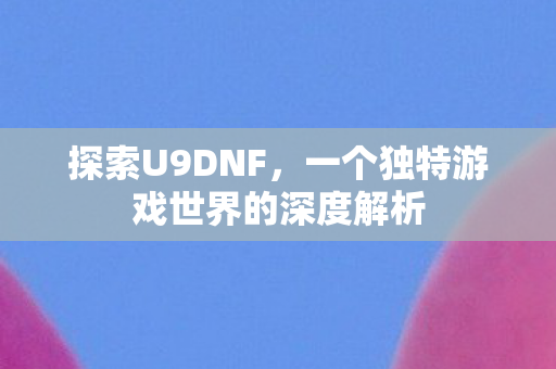 探索U9DNF，一个独特游戏世界的深度解析