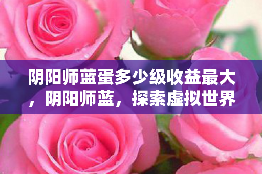 阴阳师蓝蛋多少级收益最大，阴阳师蓝，探索虚拟世界的深度与广度
