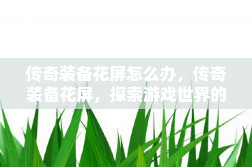 传奇装备花屏怎么办，传奇装备花屏，探索游戏世界的视觉盛宴