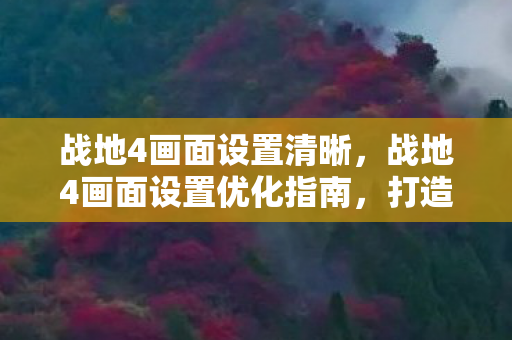 战地4画面设置清晰，战地4画面设置优化指南，打造极致游戏体验