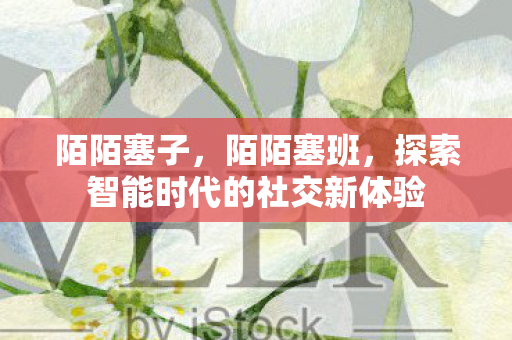陌陌塞子，陌陌塞班，探索智能时代的社交新体验
