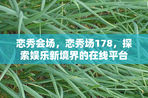 恋秀会场，恋秀场178，探索娱乐新境界的在线平台