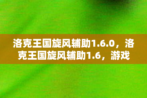 洛克王国旋风辅助1.6.0，洛克王国旋风辅助1.6，游戏辅助工具的革新与体验
