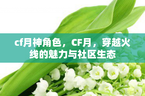 cf月神角色，CF月，穿越火线的魅力与社区生态