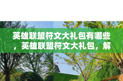 英雄联盟符文大礼包有哪些，英雄联盟符文大礼包，解锁无限可能的神秘宝箱