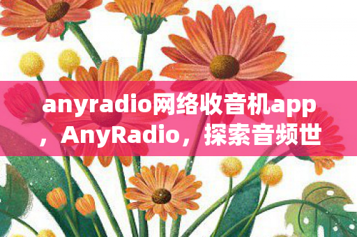 anyradio网络收音机app，AnyRadio，探索音频世界的无限可能