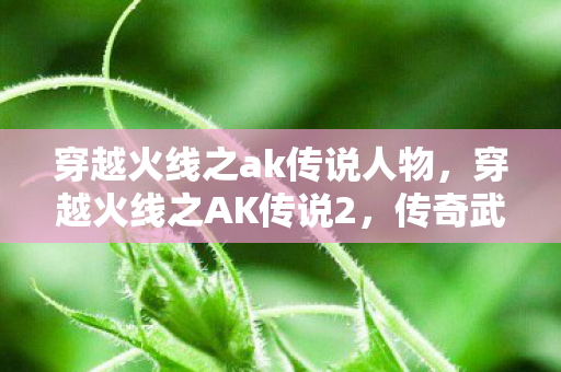 穿越火线之ak传说人物，穿越火线之AK传说2，传奇武器的再续辉煌