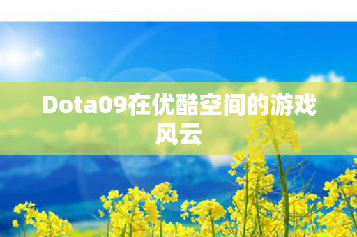 Dota09在优酷空间的游戏风云