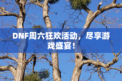 DNF周六狂欢活动，尽享游戏盛宴！