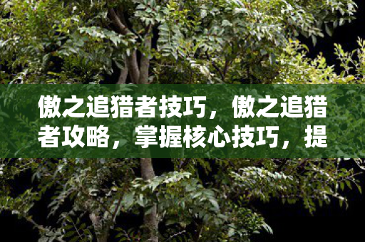 傲之追猎者技巧，傲之追猎者攻略，掌握核心技巧，提升游戏胜率