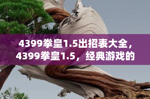4399拳皇1.5出招表大全，4399拳皇1.5，经典游戏的全新演绎