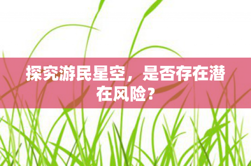 探究游民星空，是否存在潜在风险？