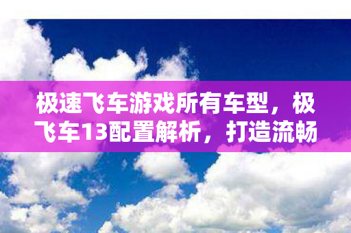 极速飞车游戏所有车型，极飞车13配置解析，打造流畅游戏体验
