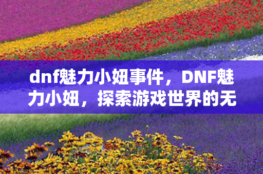 dnf魅力小妞事件，DNF魅力小妞，探索游戏世界的无限可能