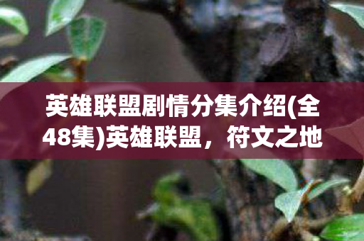 英雄联盟剧情分集介绍(全48集)英雄联盟，符文之地传奇
